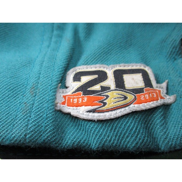 Anaheim Mighty Ducks Hat Cap Strap Back Green Mitchell & Ness NHL Hockey Mens - Picture 14 of 14